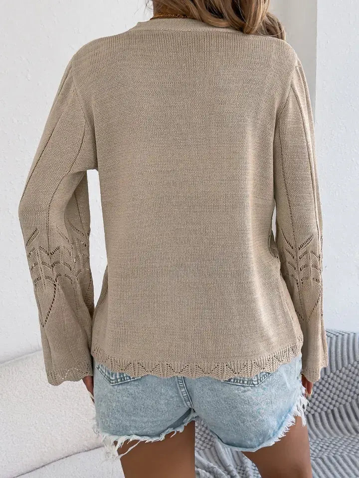 Boho Crochet Knit Cardigan
