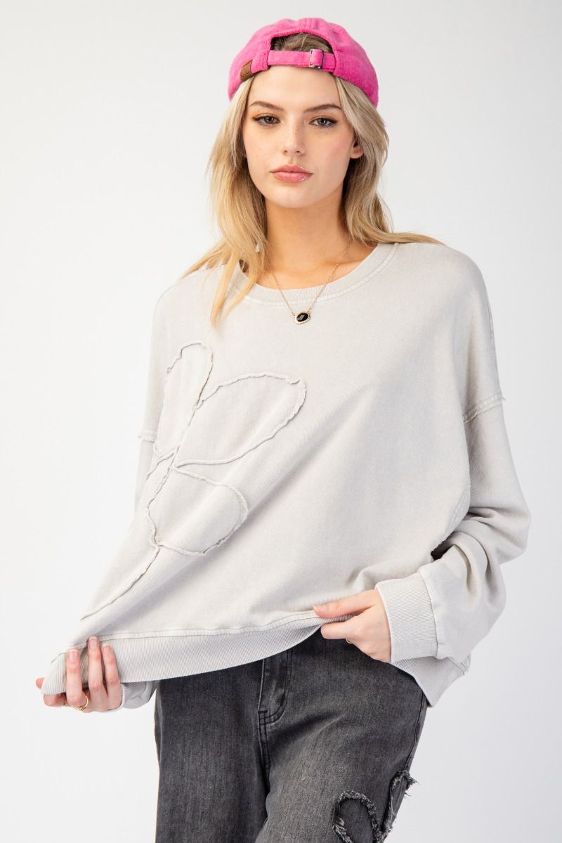 Floral Patched Top - Plus