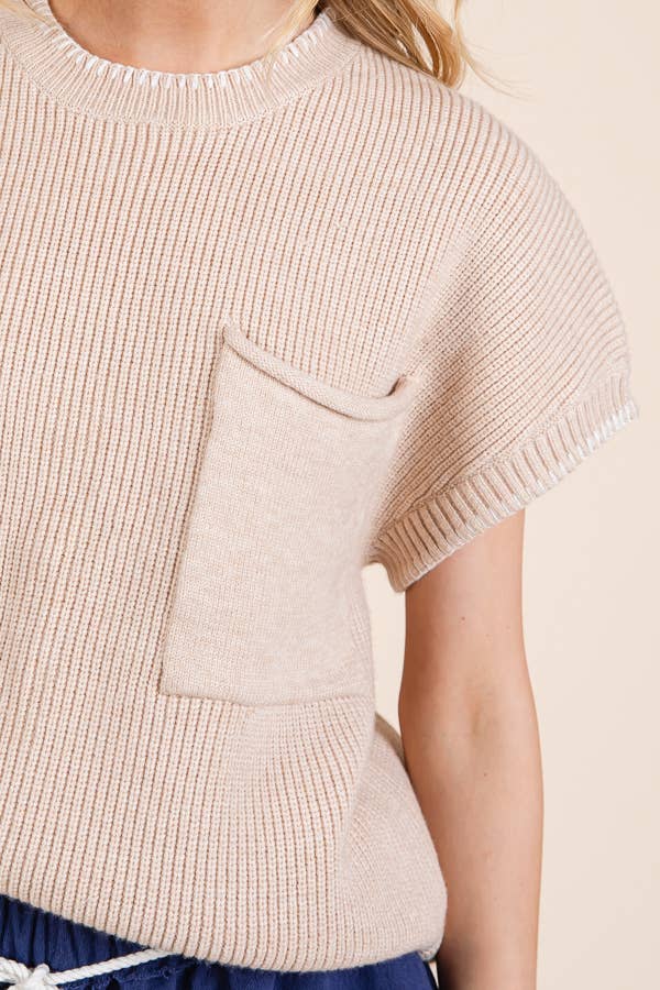 Stitch Edge Knit Sweater