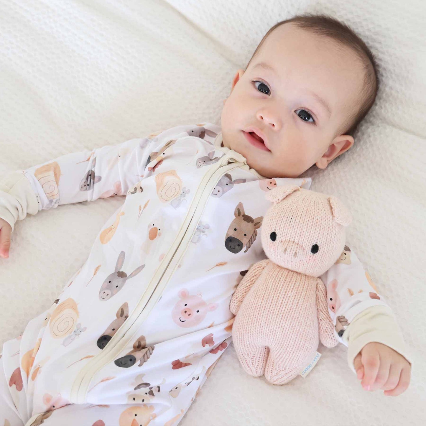 Barnyard Buddies Bamboo Zip Romper