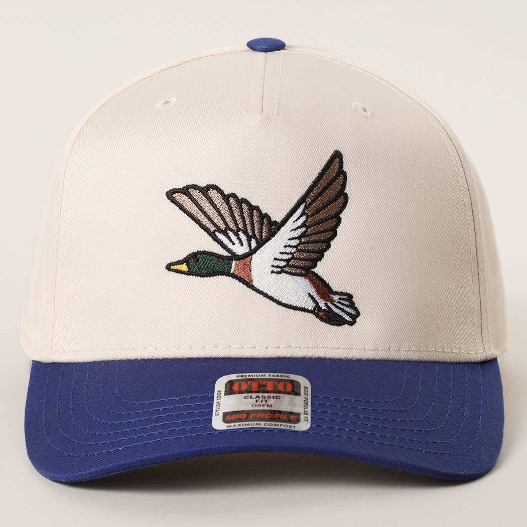 Flying Mallard Embroidered Hat
