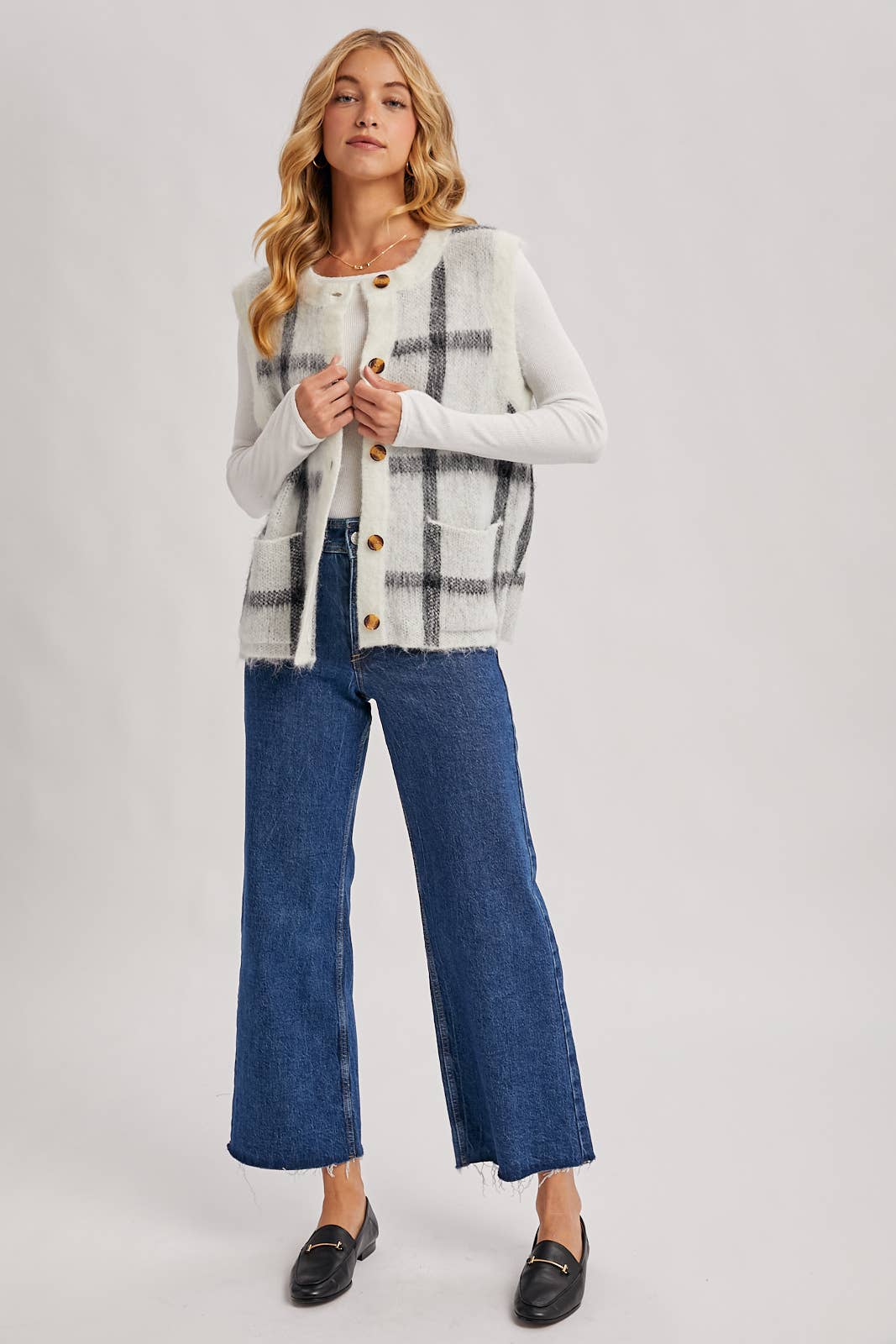 Fall In Love Fuzzy Knit Vest
