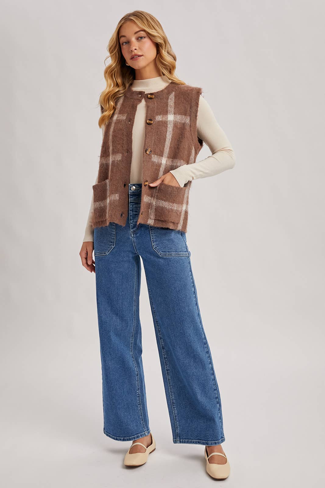 Fall In Love Fuzzy Knit Vest