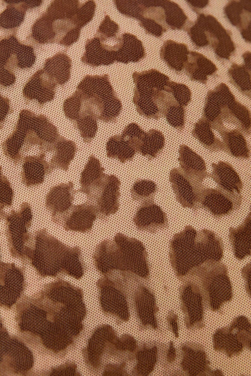 Leopard Mesh Top