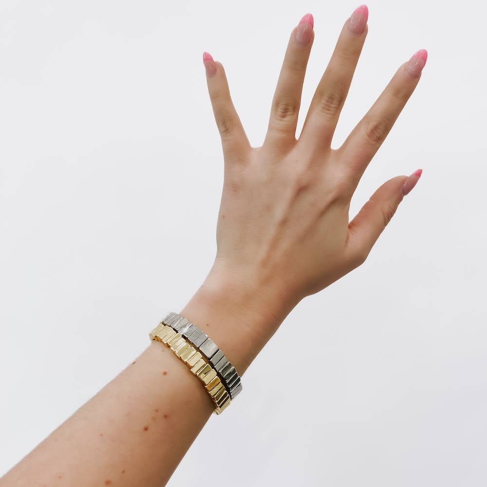 Sophia Stretch Bracelet: Silver