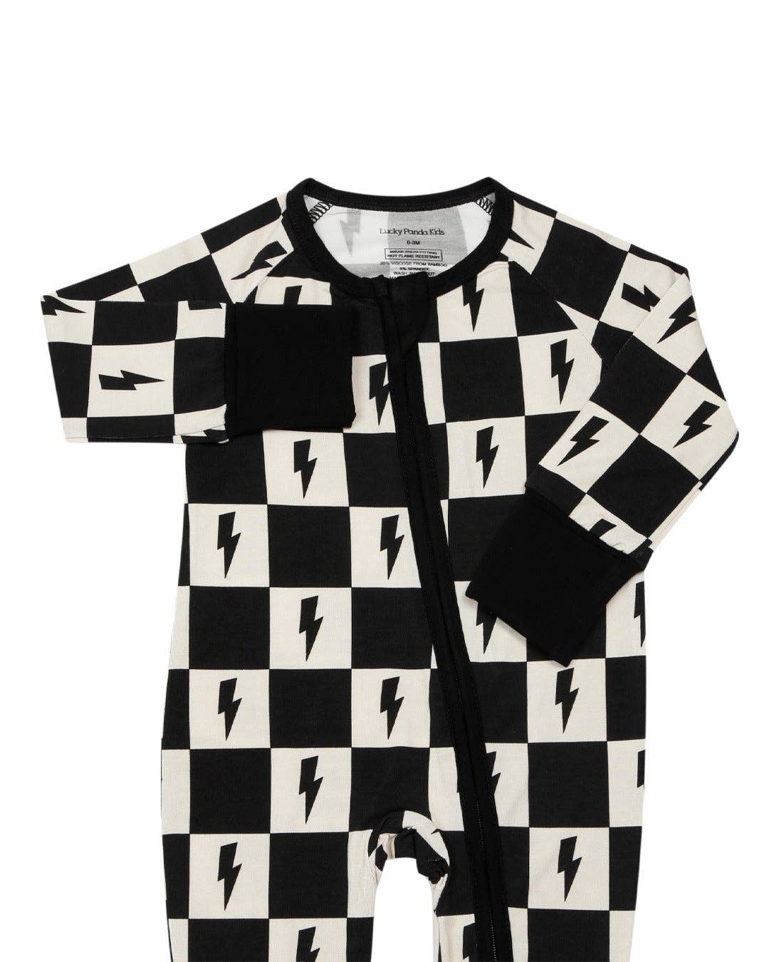 Checks & Bolts Bamboo Zip Romper