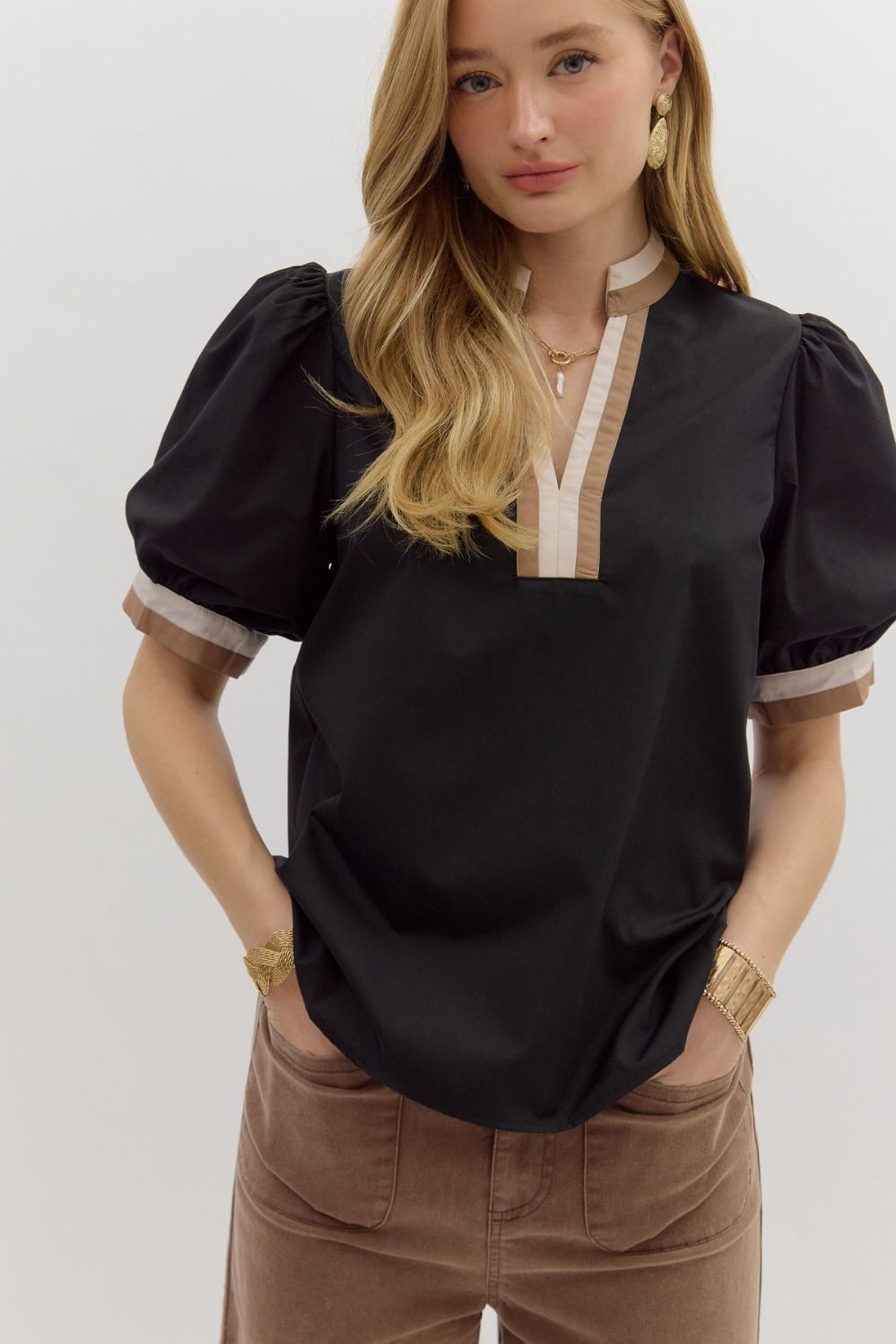 Kasey Bubble Sleeve Top