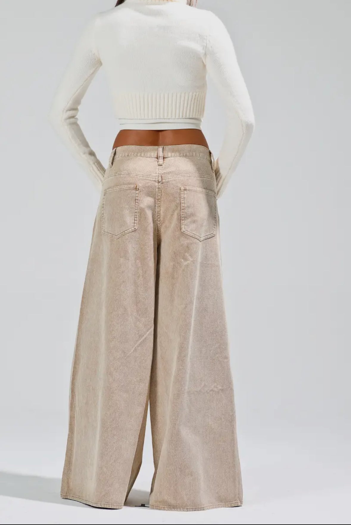 Washed Corduroy Pants