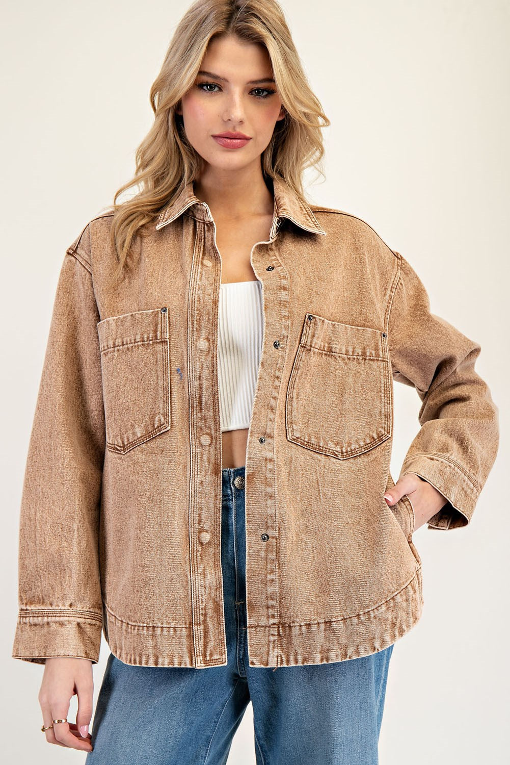 Hazelnut Denim Jacket