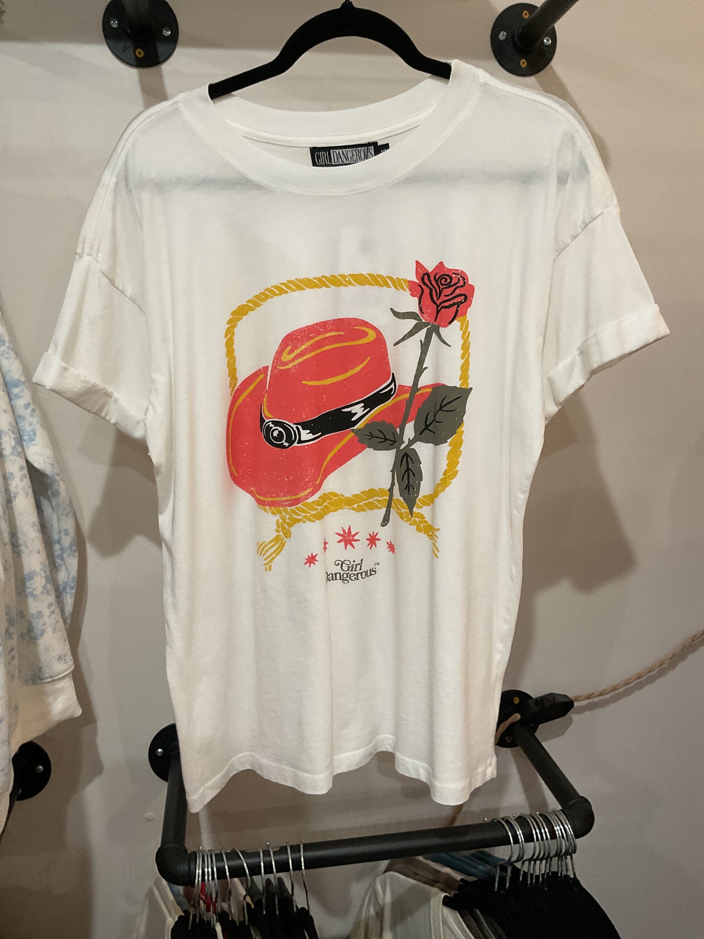 Cowboy Hat & Rose Vintage Tee FINAL SALE