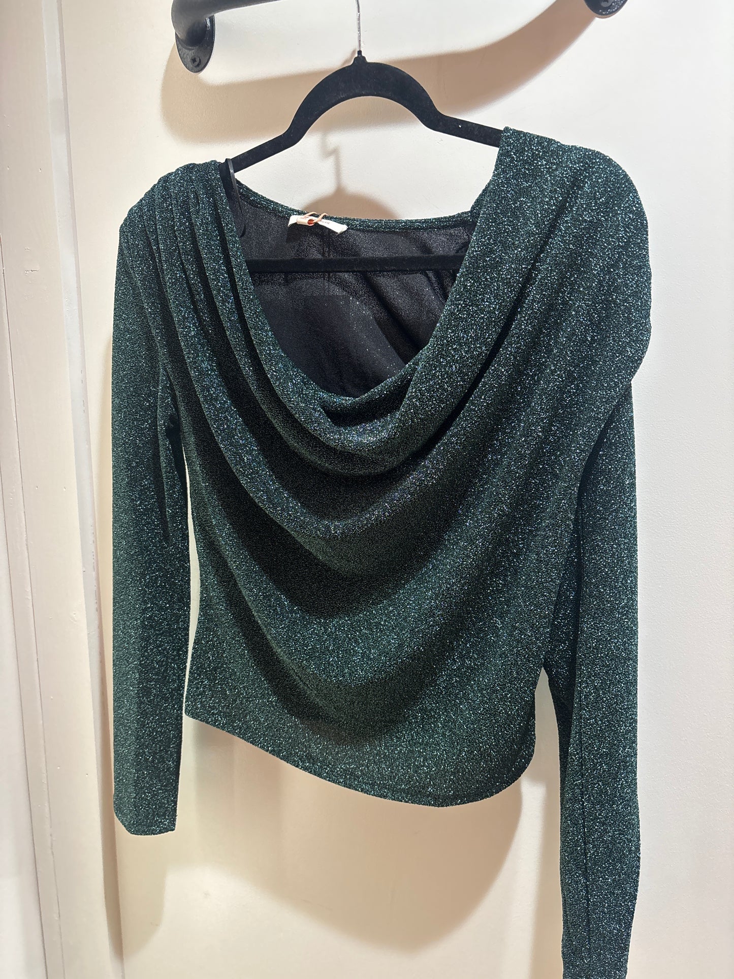 Shimmer Cowl Neck Top - FINAL SALE