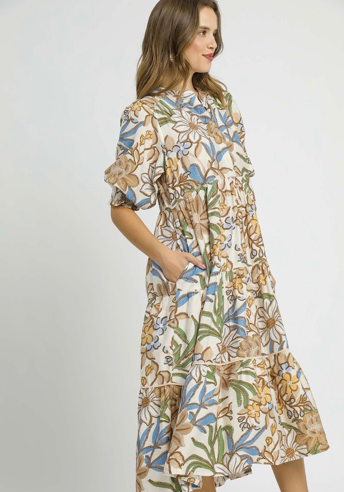 Hazel Tiered Fall Midi