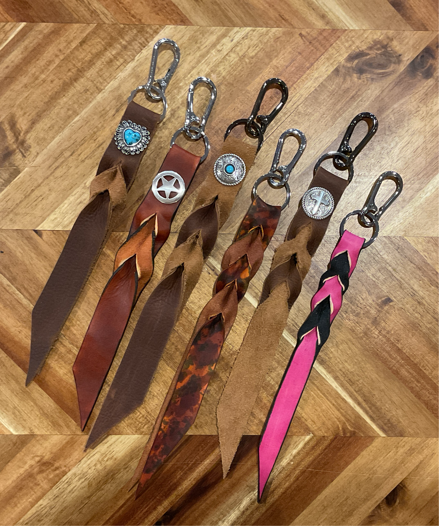 Handcrafted Leather Keychain
