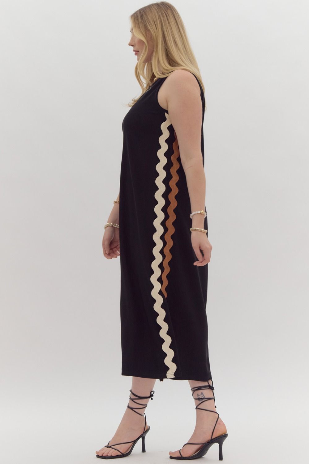 Ric Rac Trim Dress - Plus