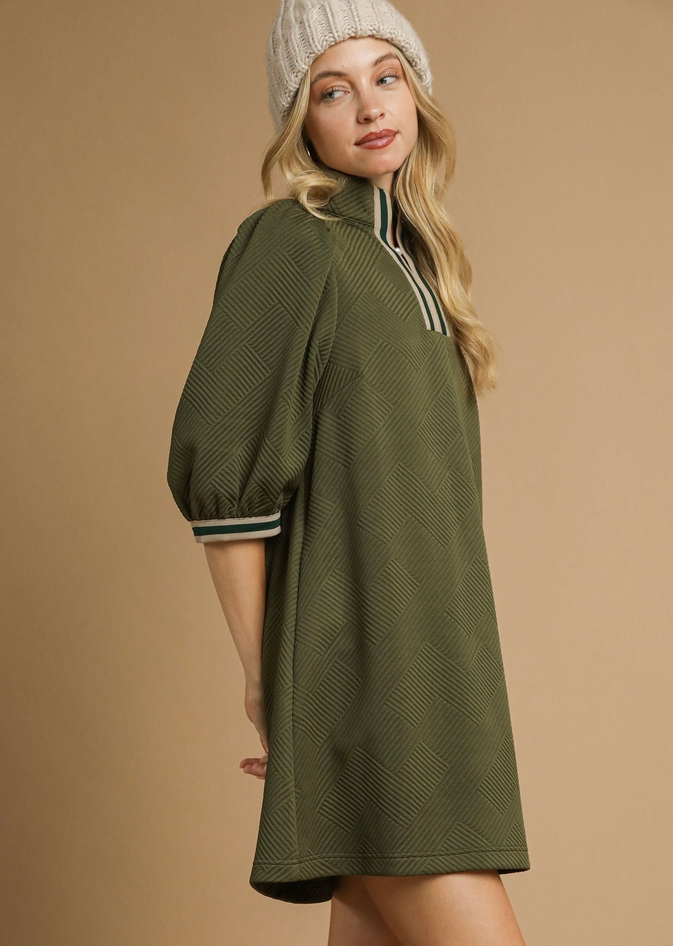 Pretty in Pleats Textured Dress