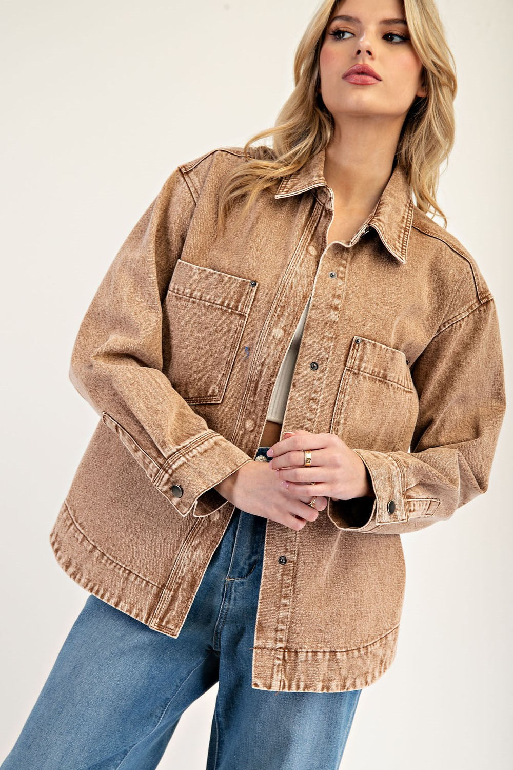 Hazelnut Denim Jacket