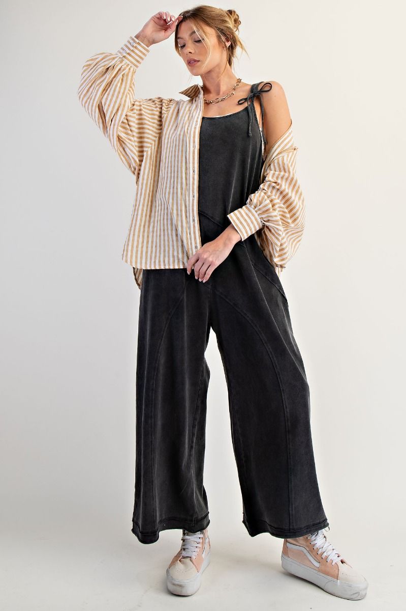 Cozy Mineral Washed Jumpsuit