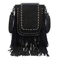 Trinity Ranch Floral Tooled Crossbody Bag