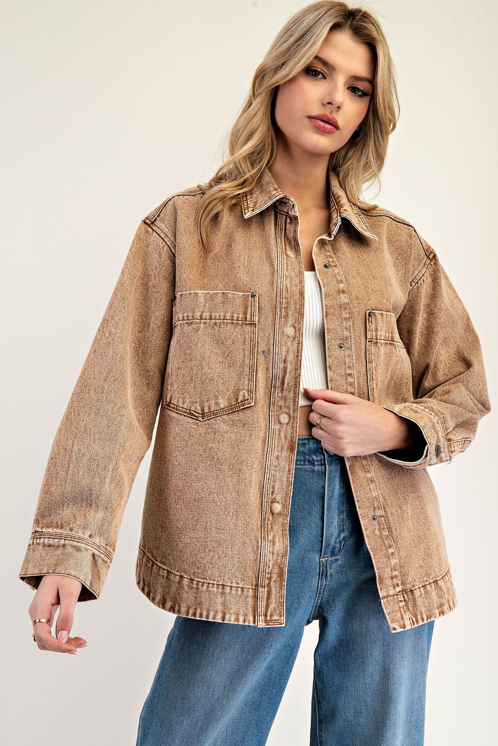 Hazelnut Denim Jacket