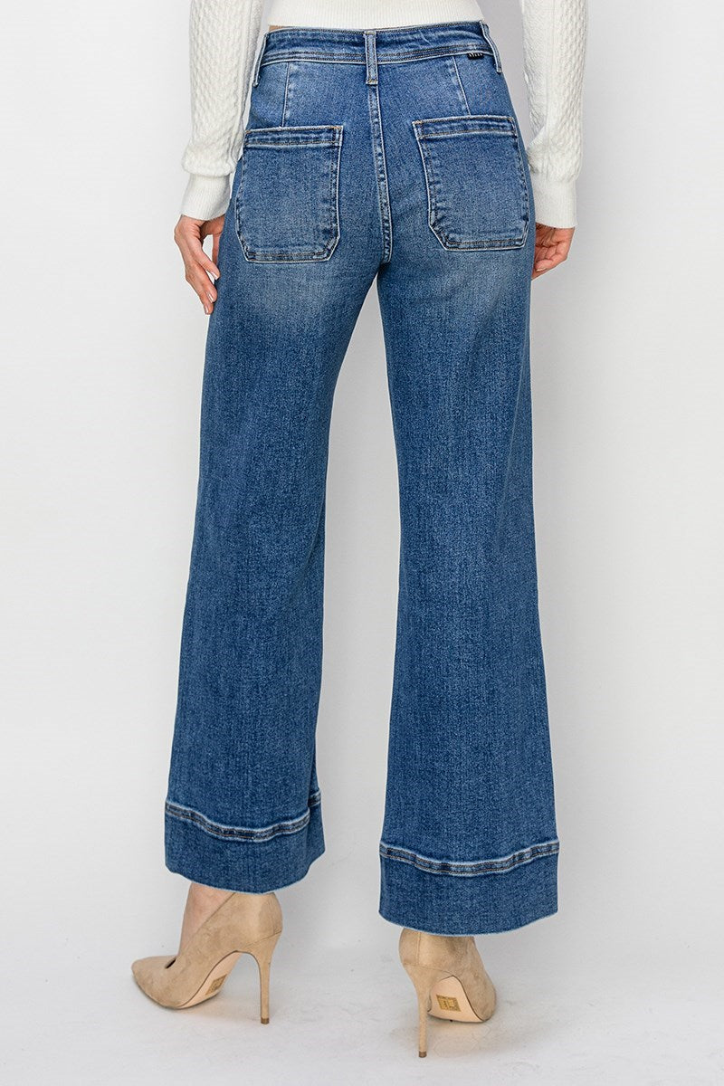 Amie Crop Wide Denim
