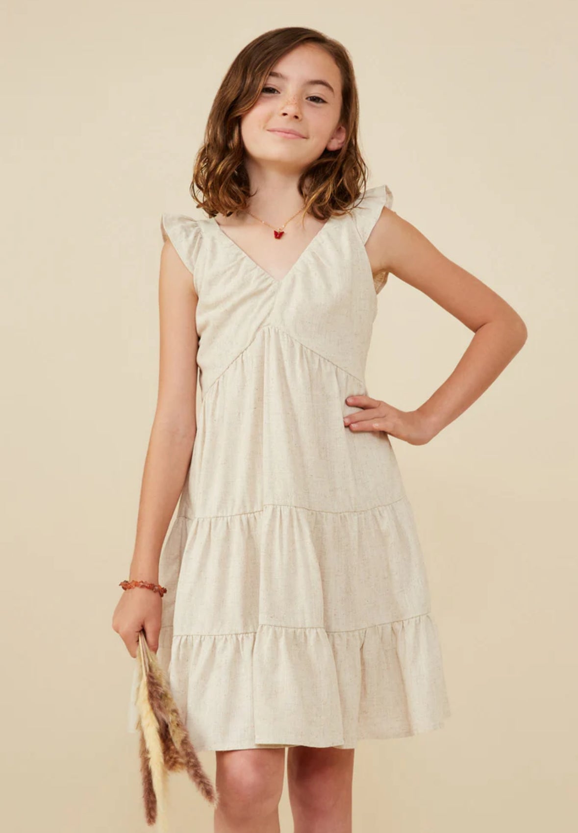Girls Linen Dress