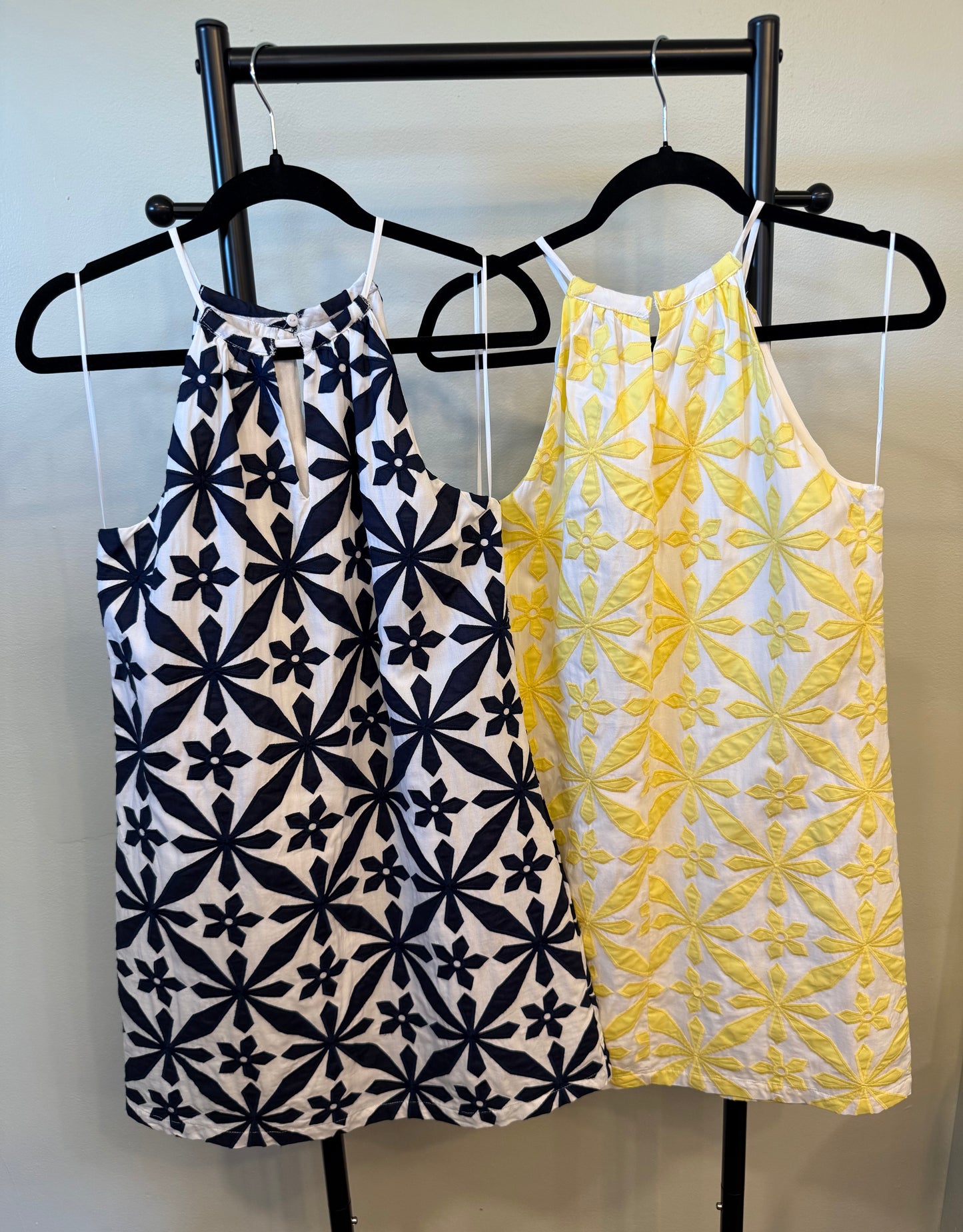 Halter Embroidered Dress
