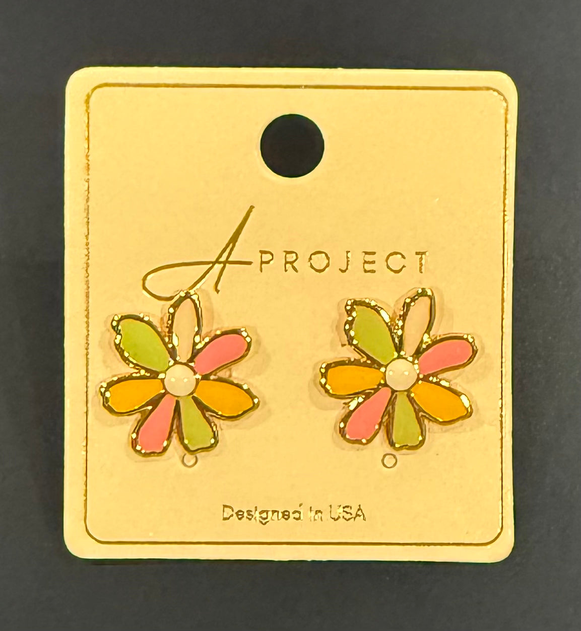 Spring Pastels Daisy Earrings
