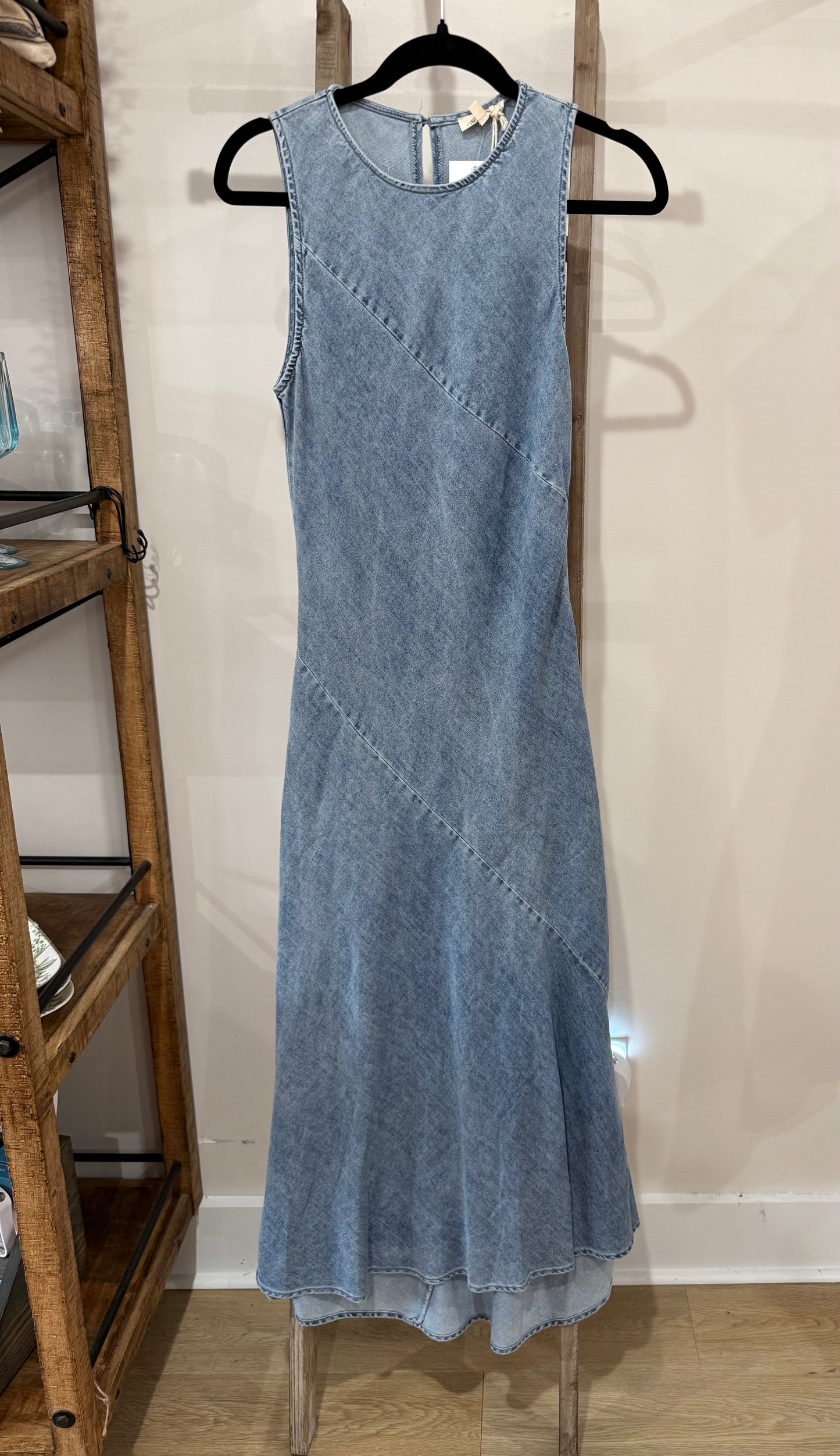 Let’s Rodeo Dark Denim Tencel Midi