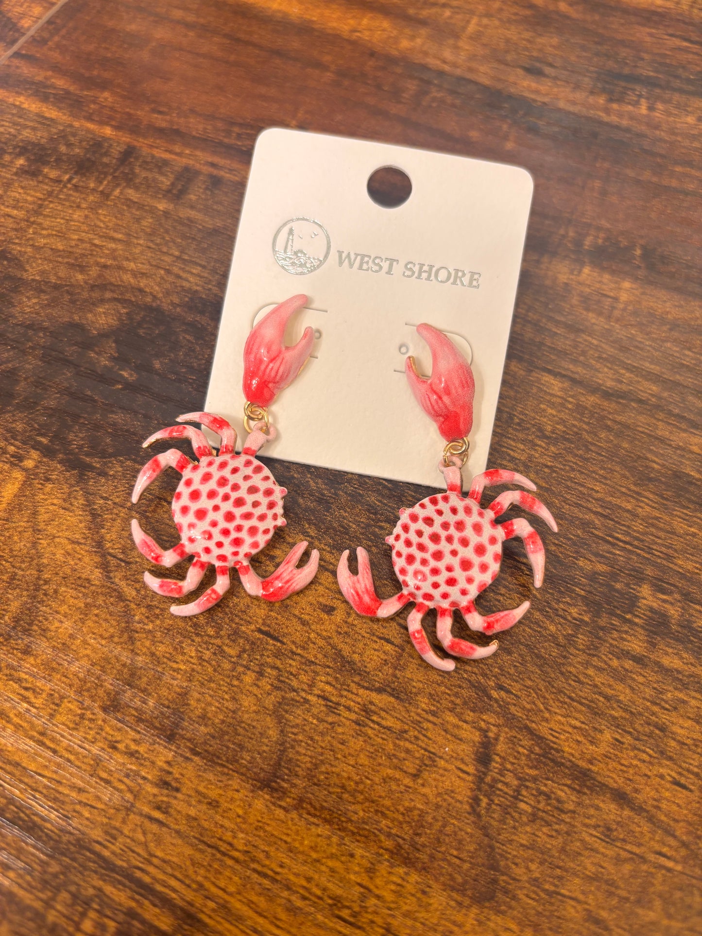 Pinch Me Crab Earrings