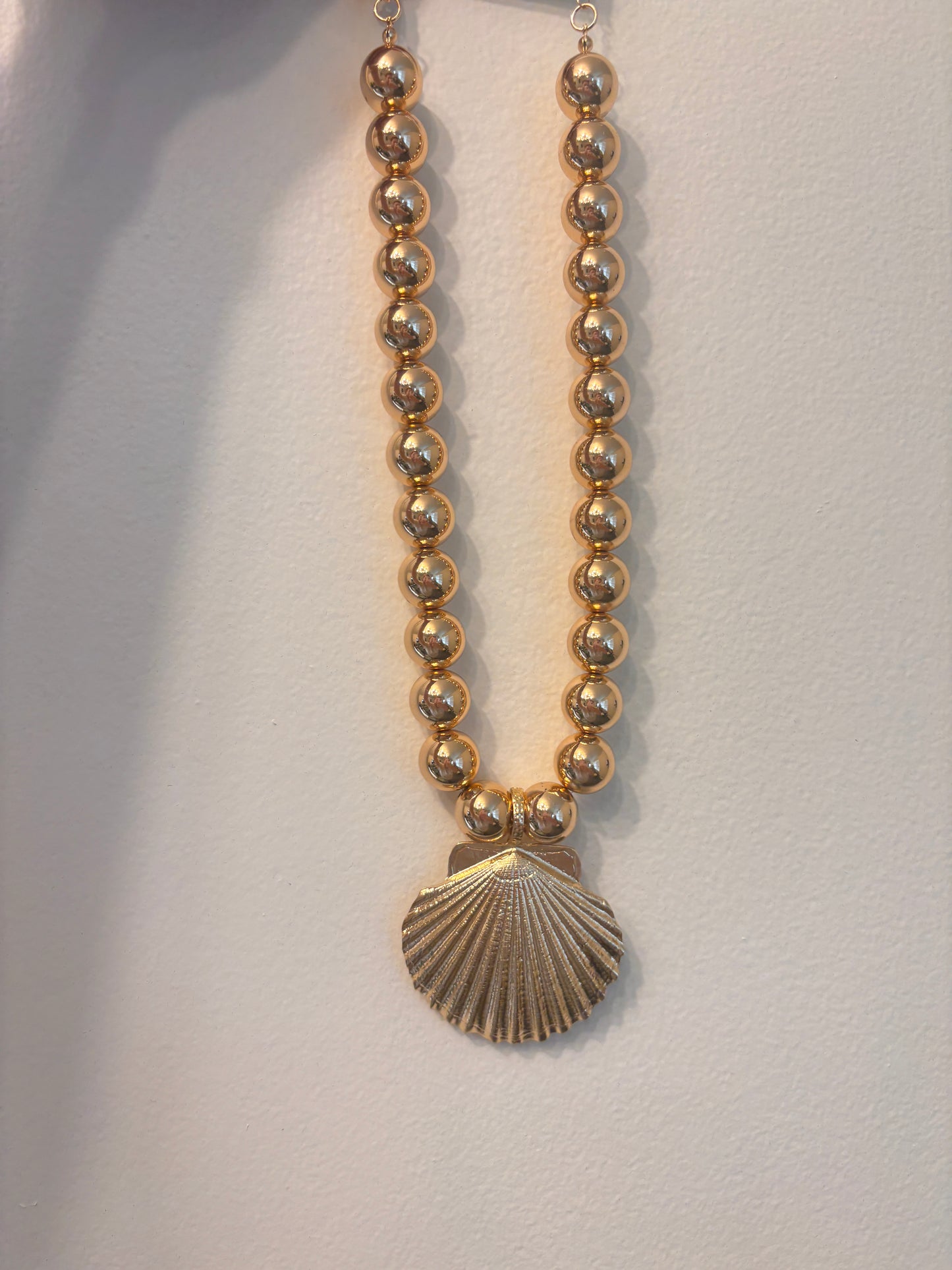 Gold Shell Statement Necklace