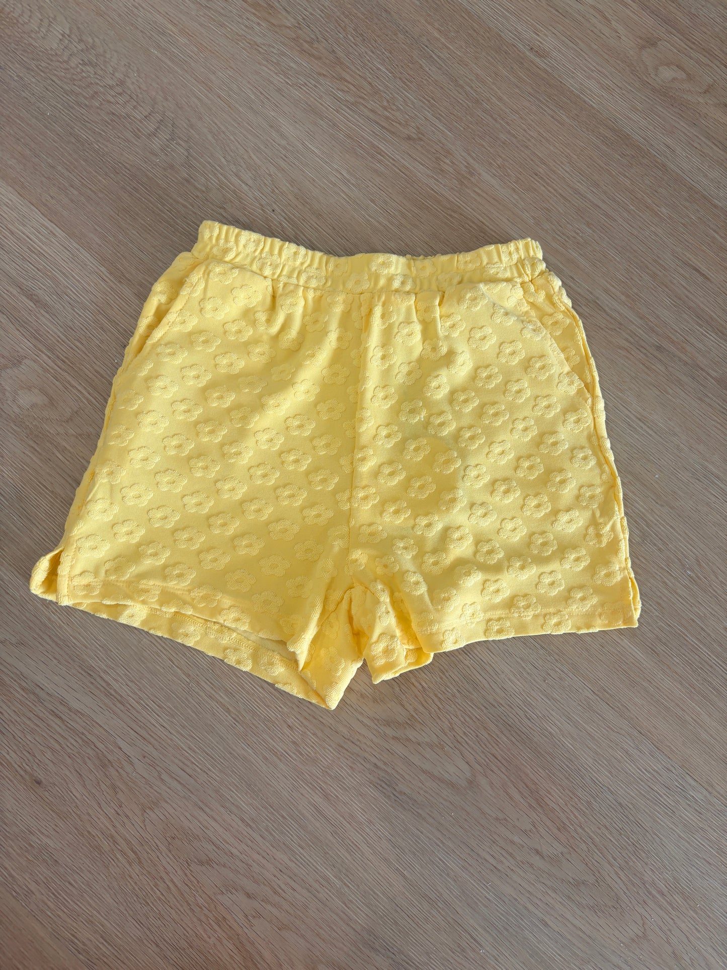 Girls Flower Power Knit Shorts