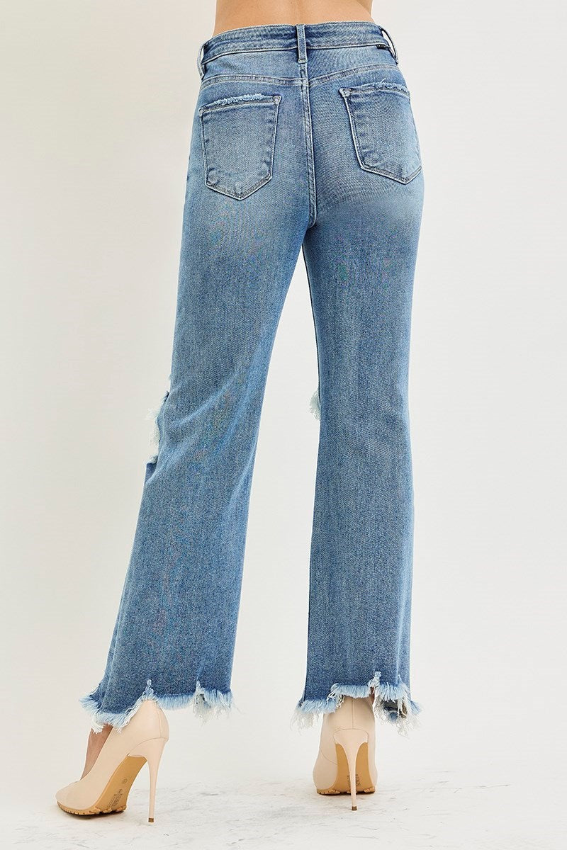 Cassie Crop Straight Denim