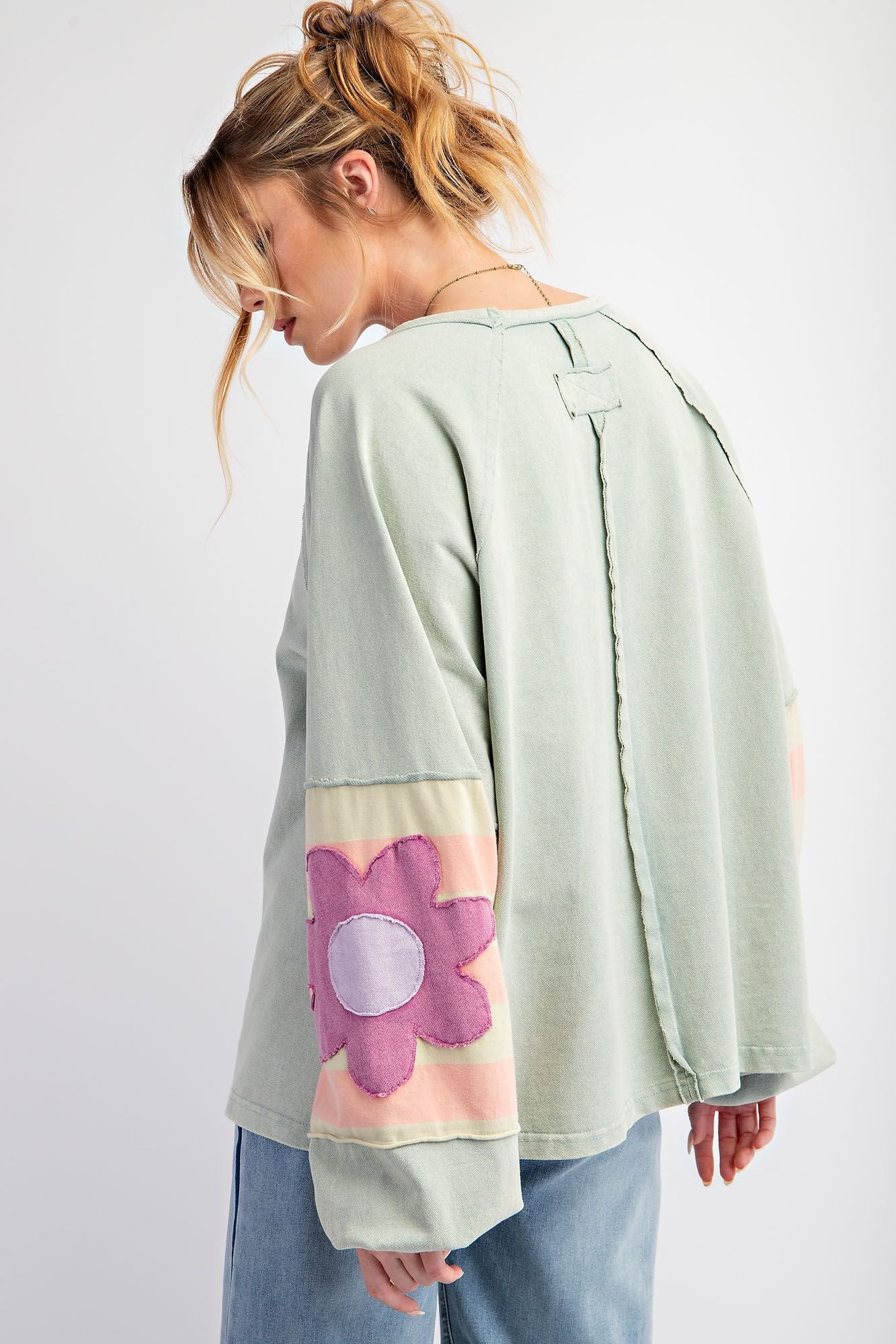 Flower Patch Sage Top - Plus