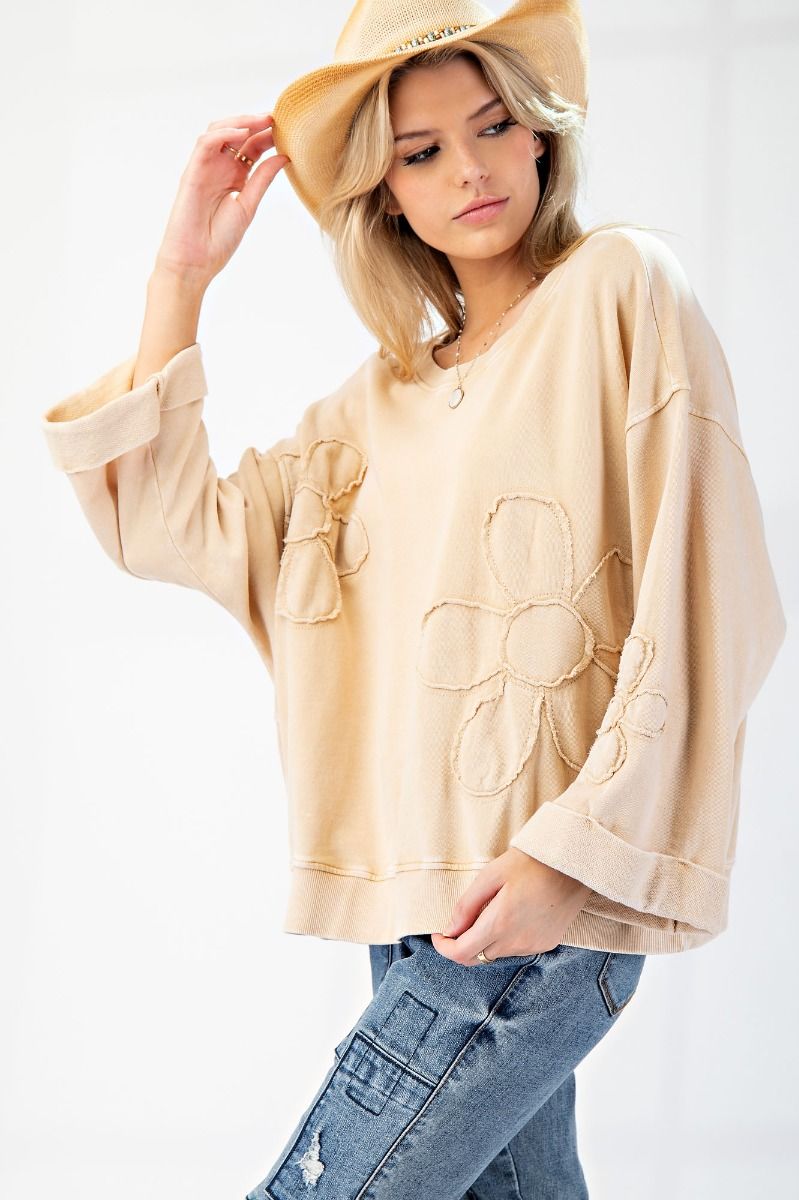 In A Floral Daze Pullover Top - Plus