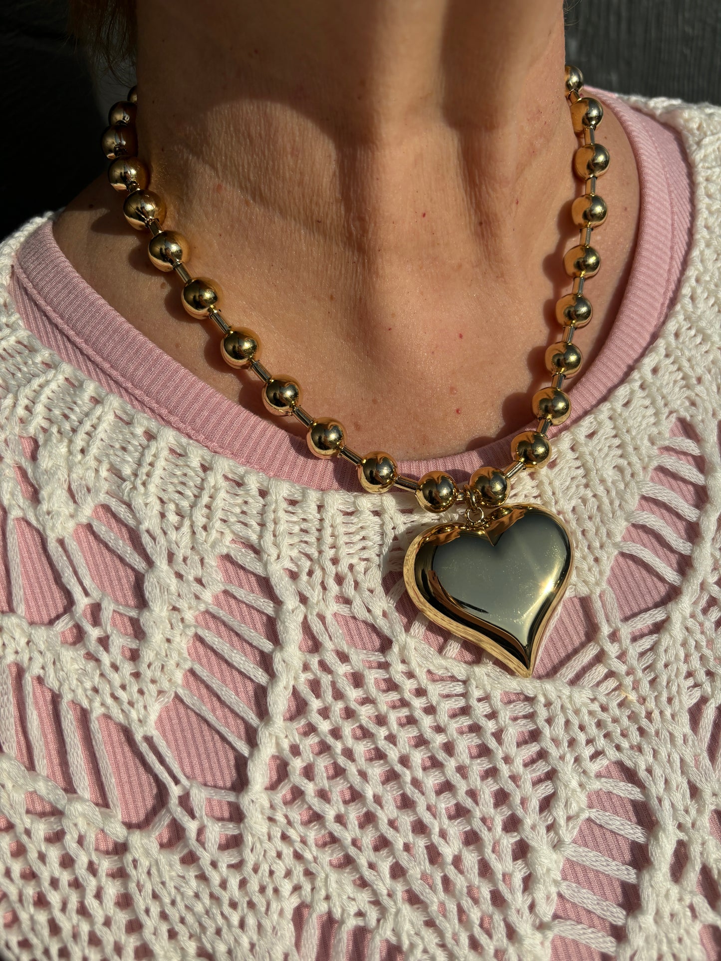 Chunky Heart Necklace