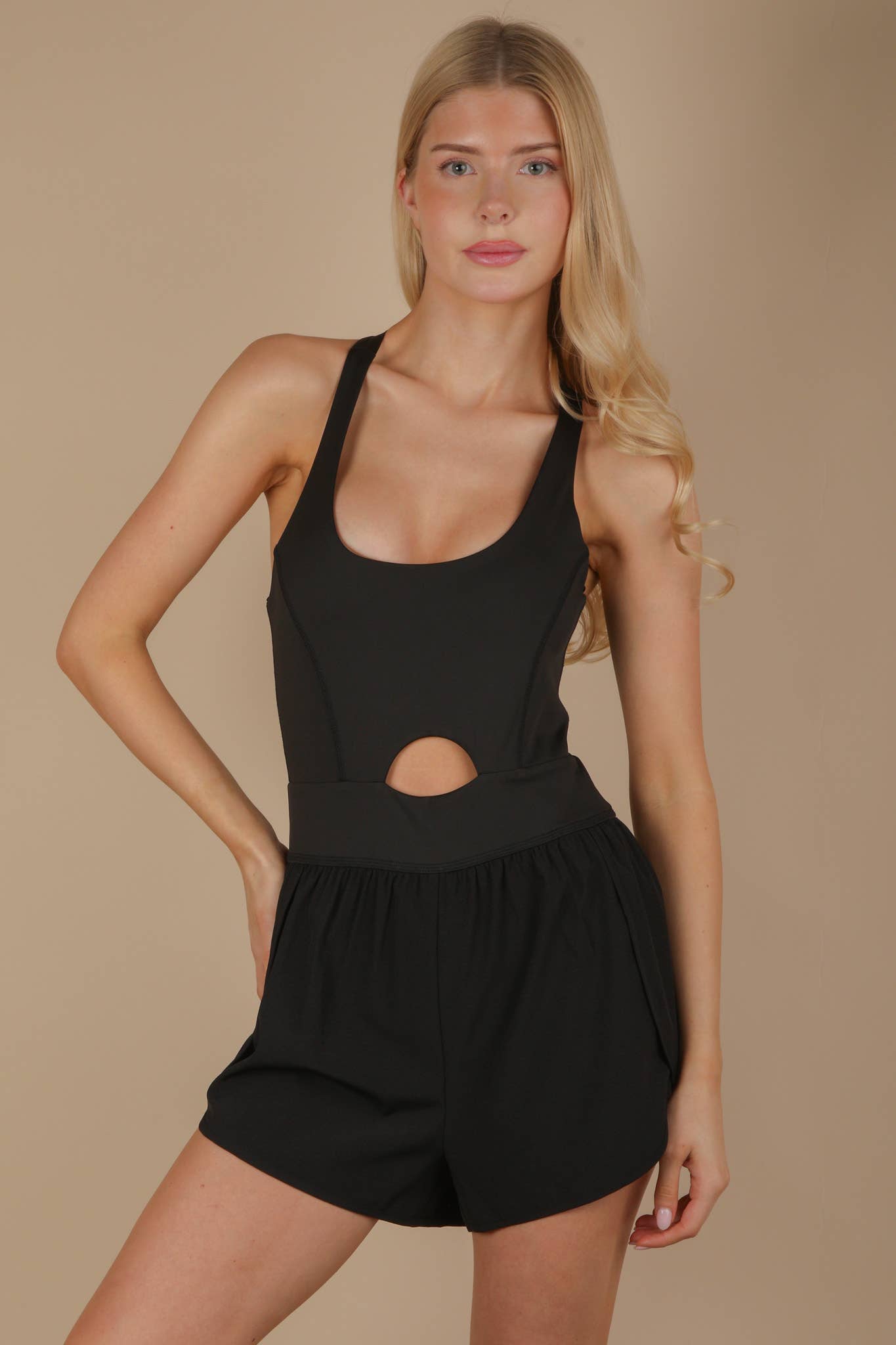 Keep It Active Cutout Romper