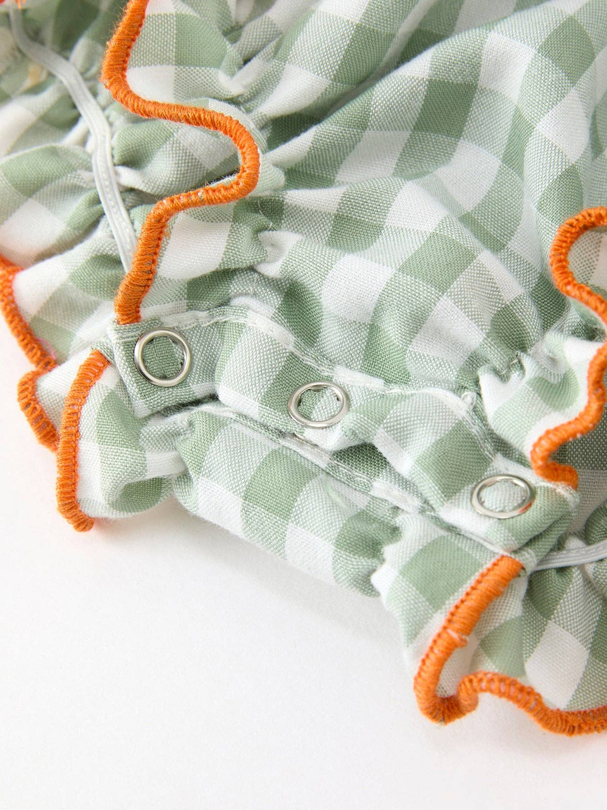 Pumpkin Plaid Romper