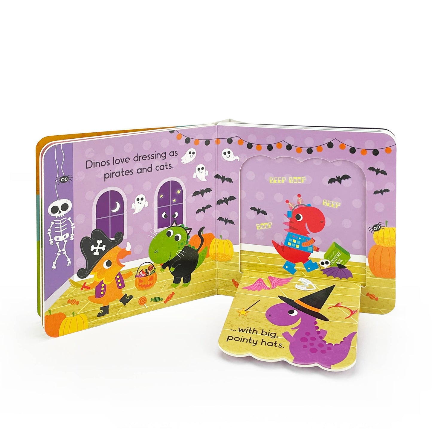Dinos Love Halloween Lift-a-Flap Board Book