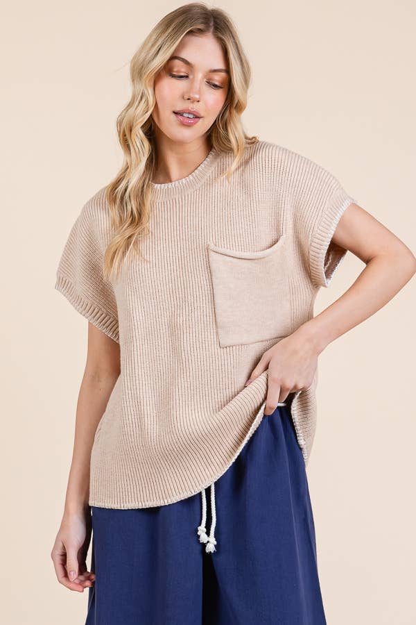 Stitch Edge Knit Sweater