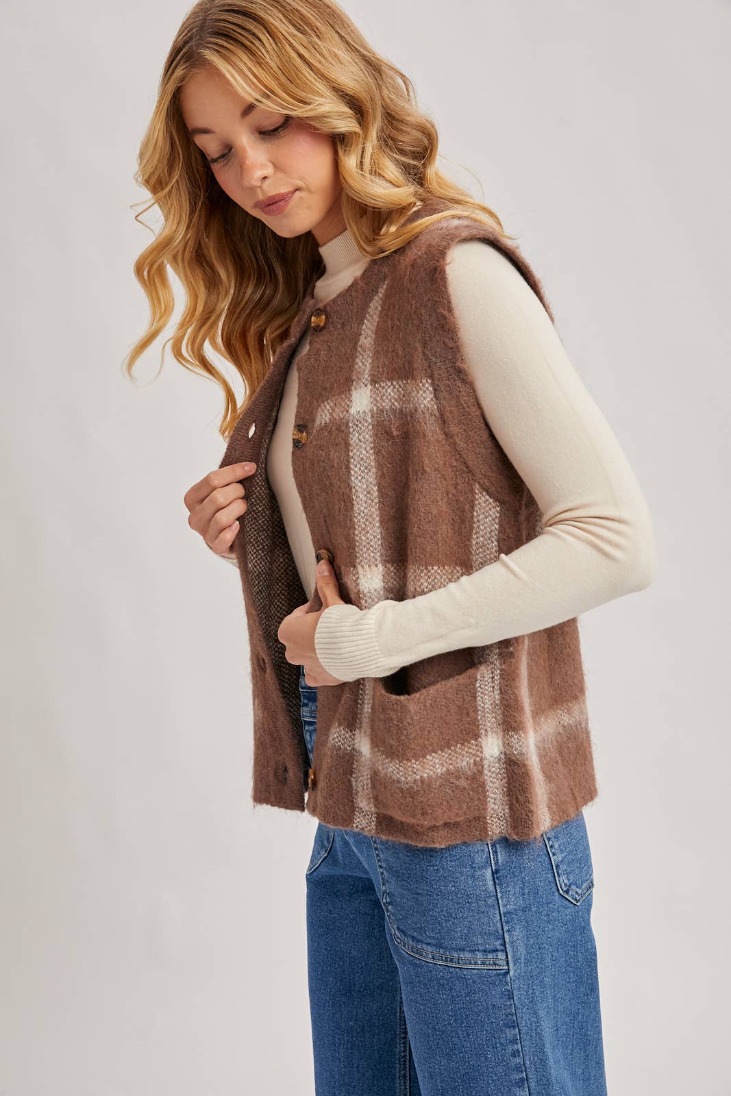 Fall In Love Fuzzy Knit Vest