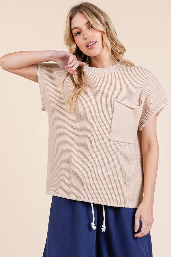Stitch Edge Knit Sweater