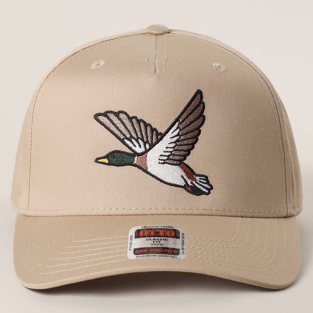 Flying Mallard Embroidered Hat