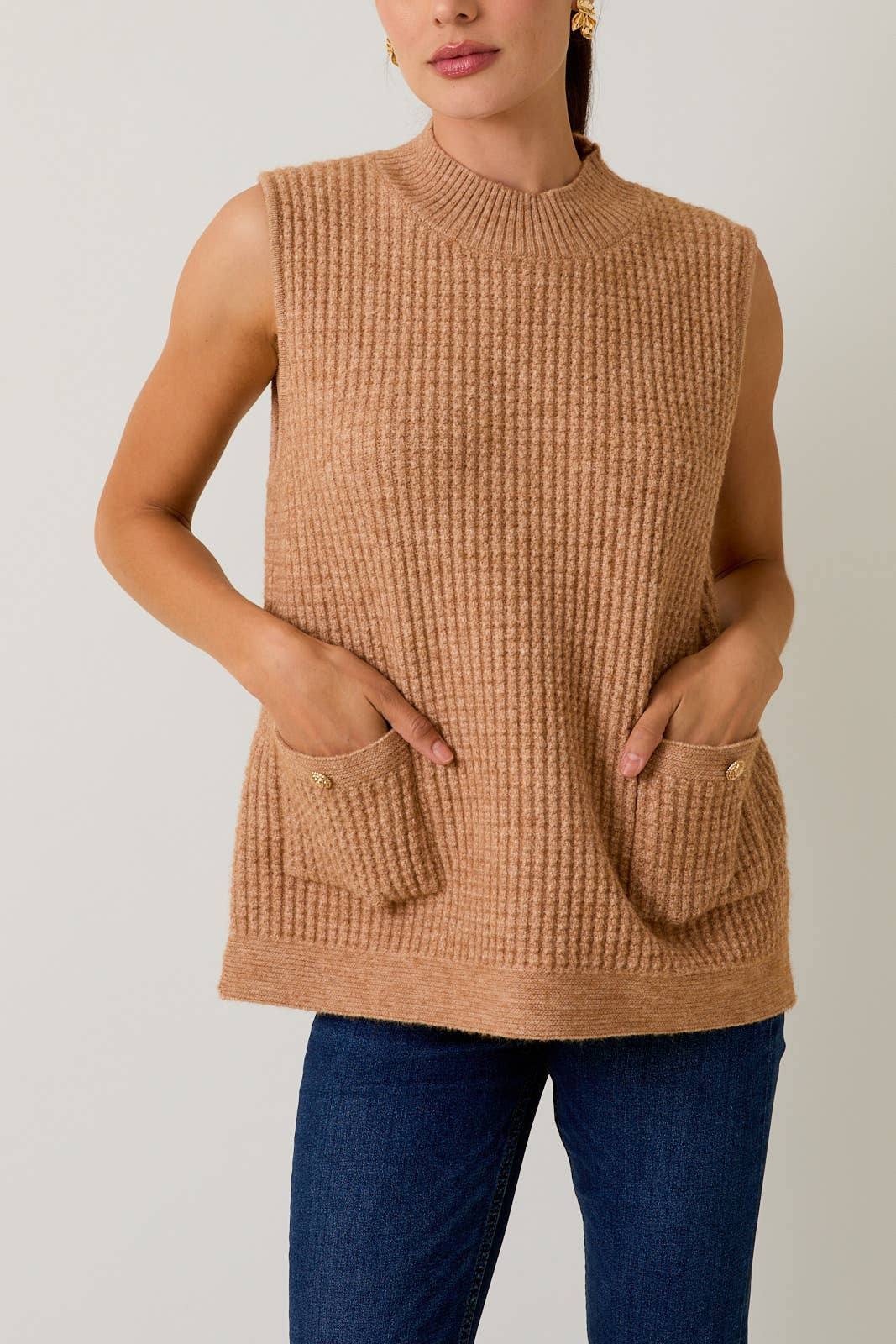 Stay Elevated Mock Neck Vest