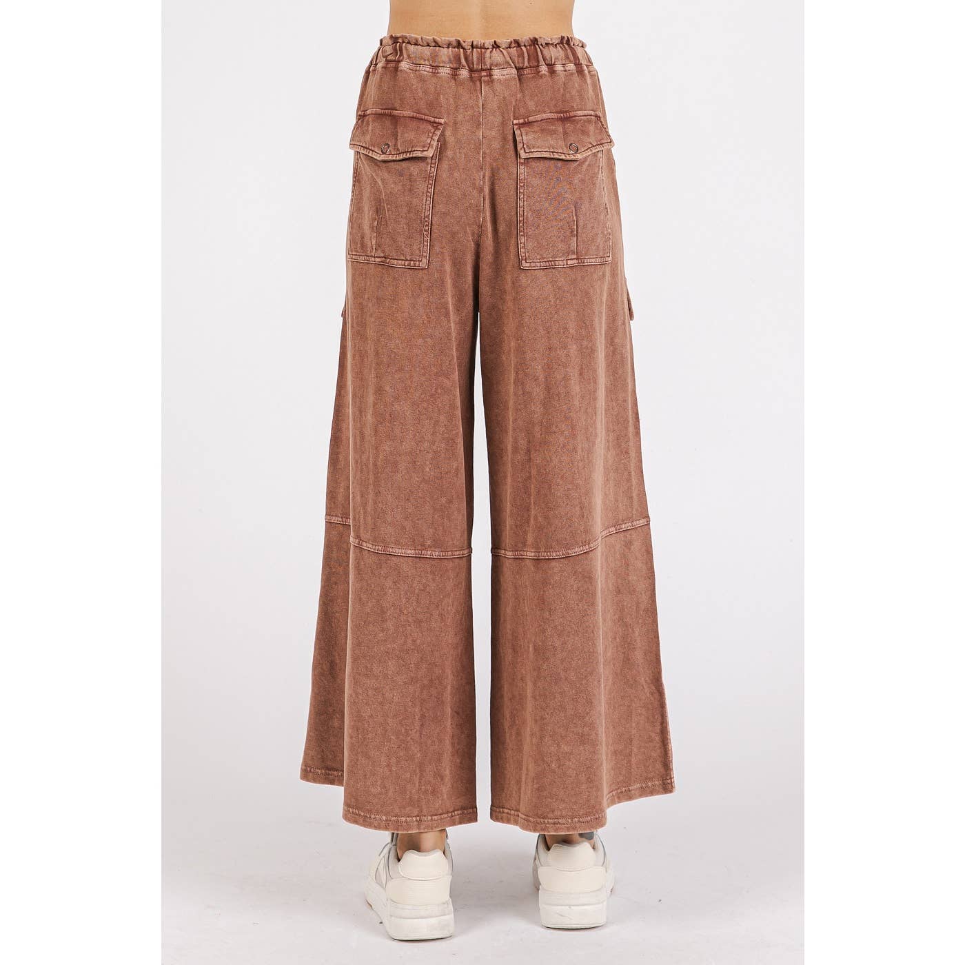 French Terry Knit Cargo Pants