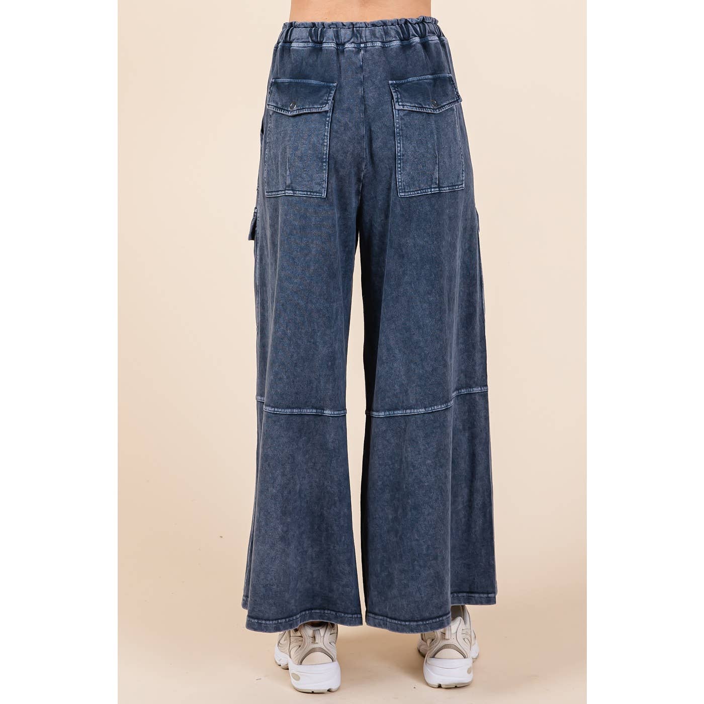 French Terry Knit Cargo Pants