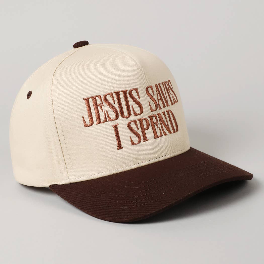 JESUS SAVES I SPEND Trucker Hat