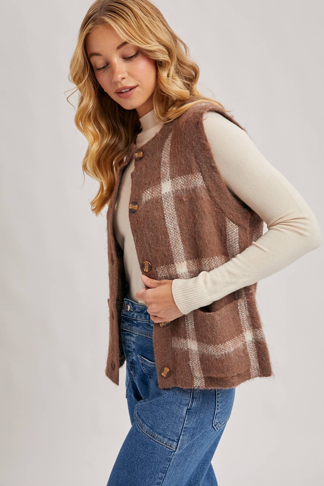 Fall In Love Fuzzy Knit Vest