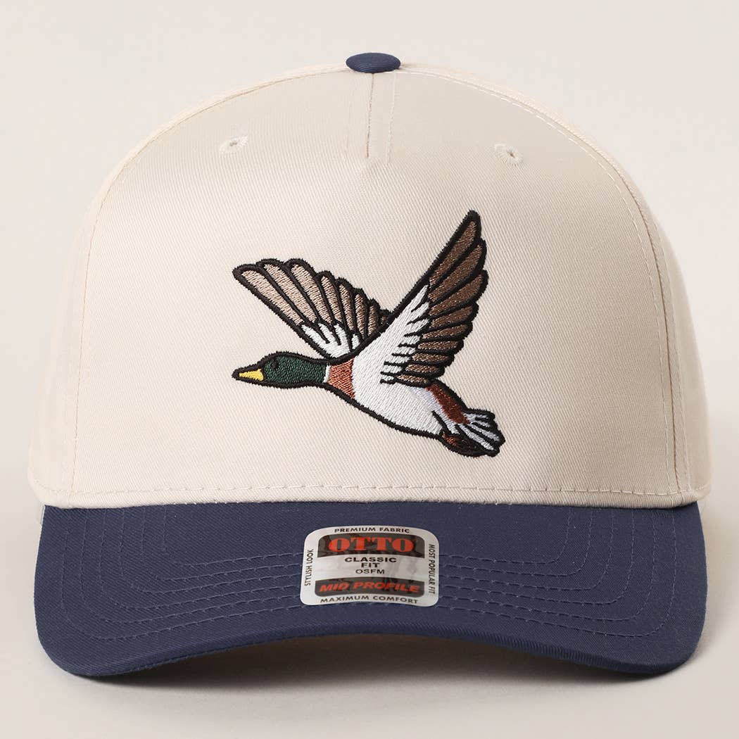 Flying Mallard Embroidered Hat