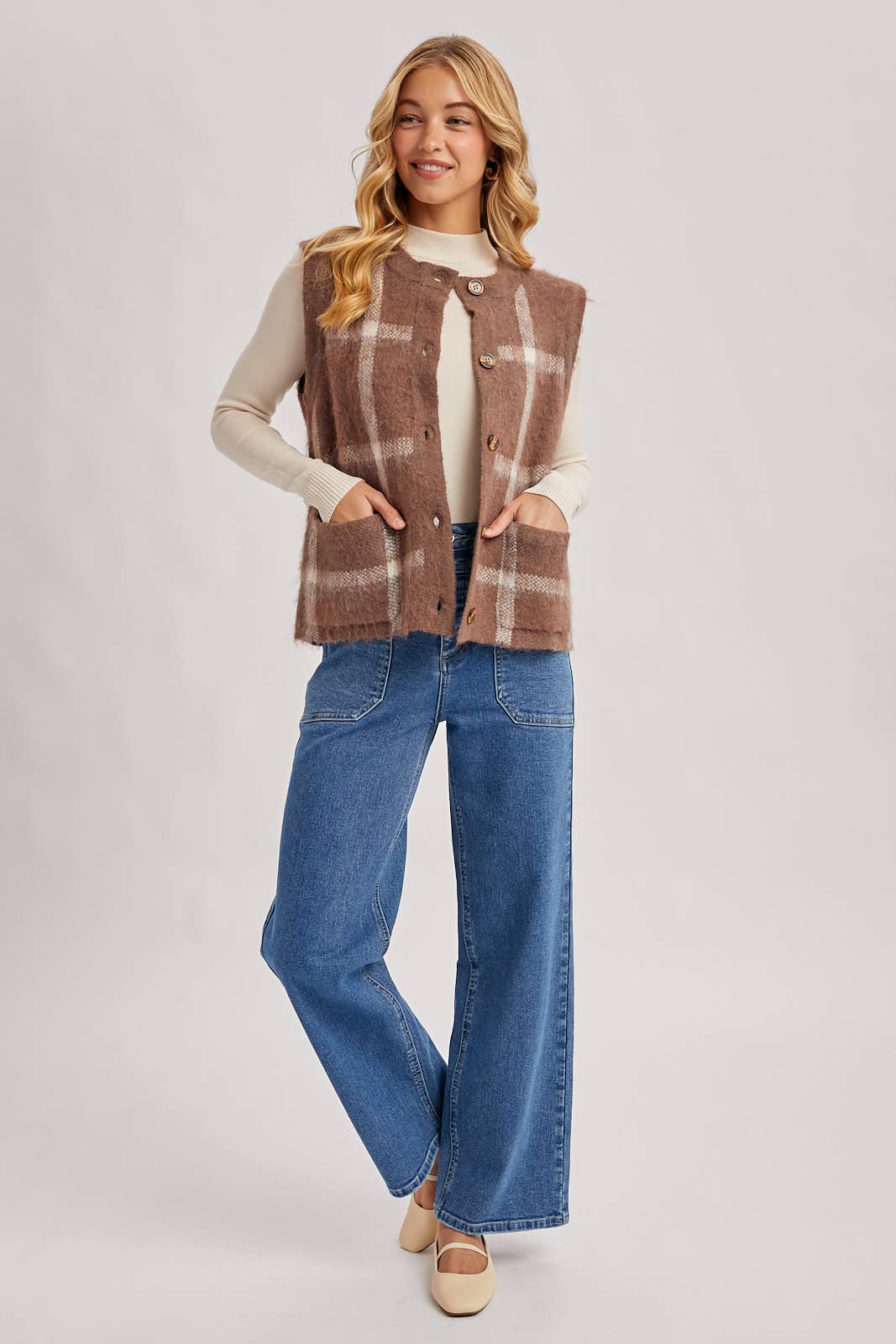 Fall In Love Fuzzy Knit Vest