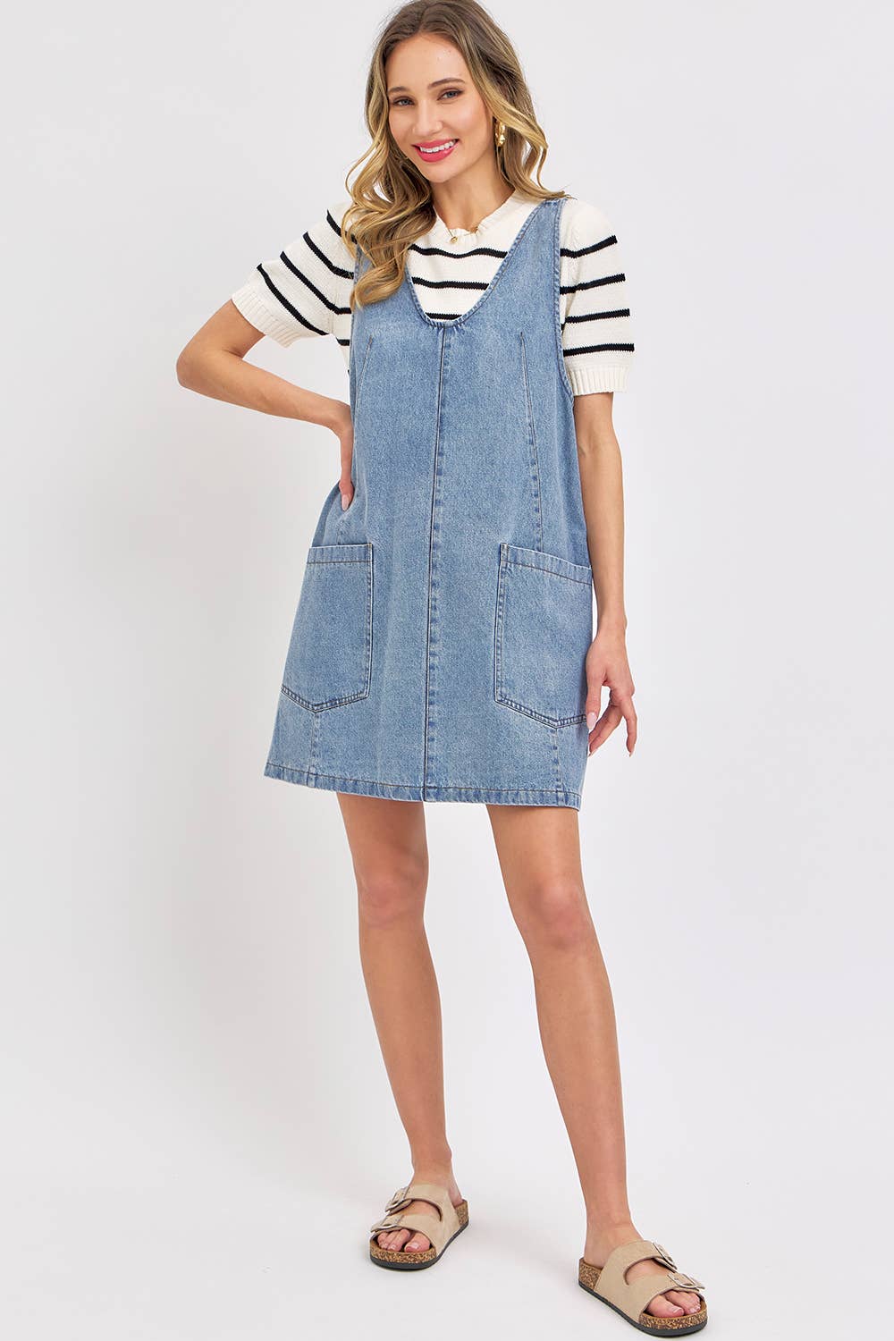 Overall Denim Dress